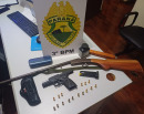 Ocorrência de ameaça e porte ilegal de arma de fogo em Coronel Vivida